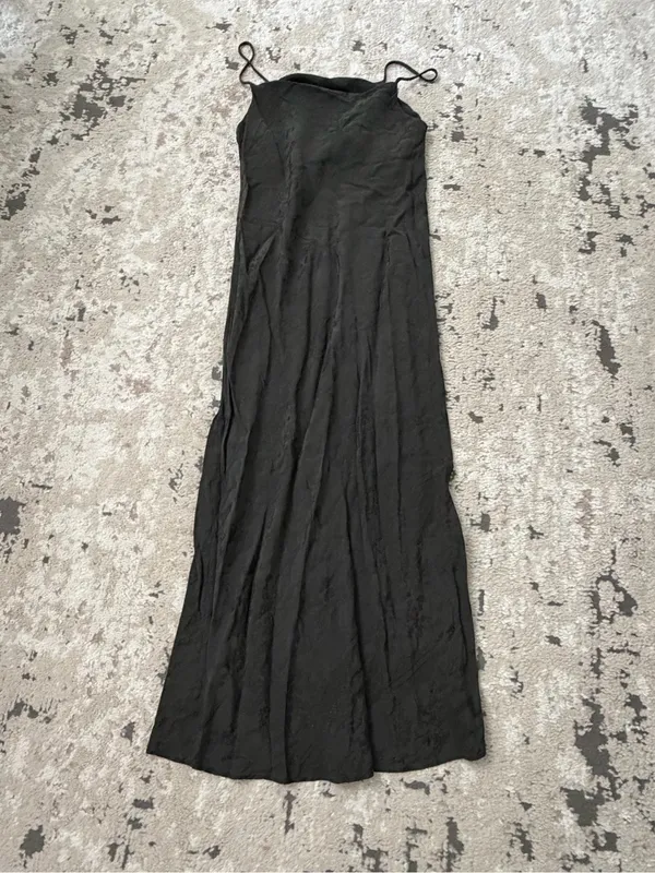 Zara Green Toile Print Midi Slip Dress Size Medium - Image 4
