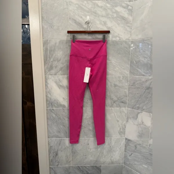 CRZ YOGA Thermal Fleece Lined Leggings 28'' NWTs XS Hibiscus Purple - Image 10