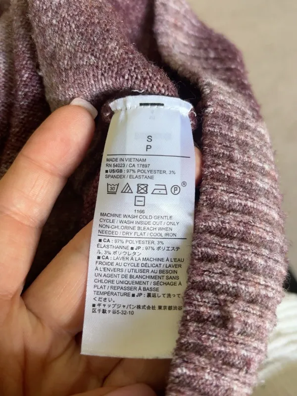 Banana Republic Ombré Sweater Mauve Size S - Image 5
