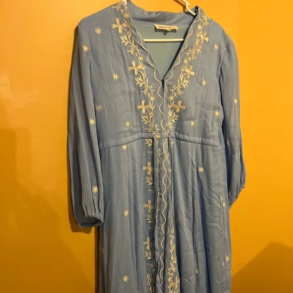 Brass‎ & roe medium blue maxi dress Blue - Image 4