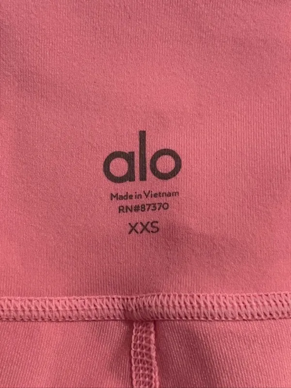 ALO Yoga High Waisted Leggings Pink Size XXS RN 87370. - Image 2
