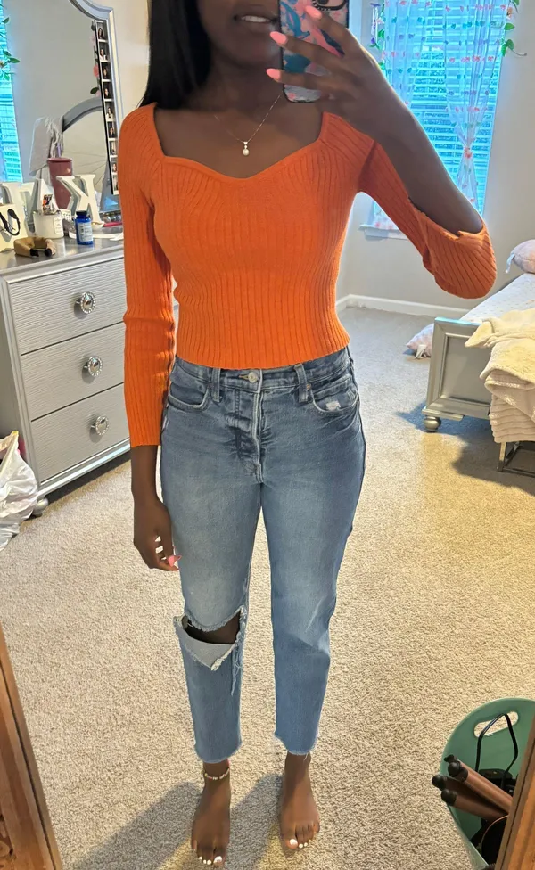 Wild Fable Orange Top - Image 2