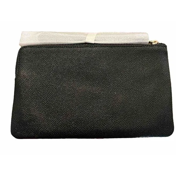 Coach New York Large Corner Zip Wristlet Black Leather Purse NWT 0195031083518 - Image 2
