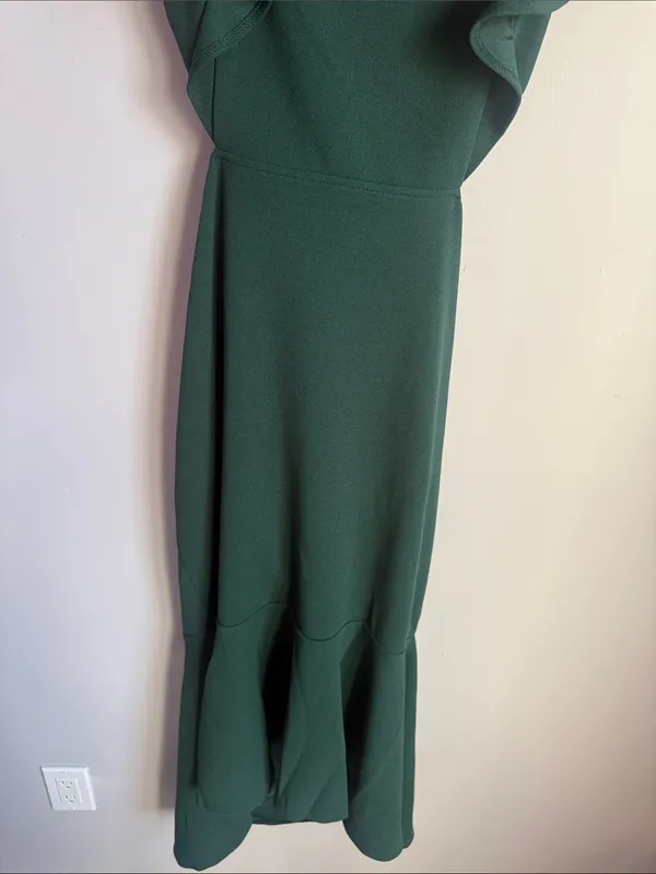 NEW Petal & Pup Yvonne Ruffle Trim Cutout High-Low Dress - Image 6