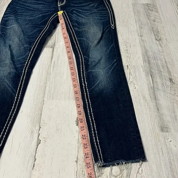 Rock Revival Sharon Skinny Raw Hem Jeans Size 25 - Image 13