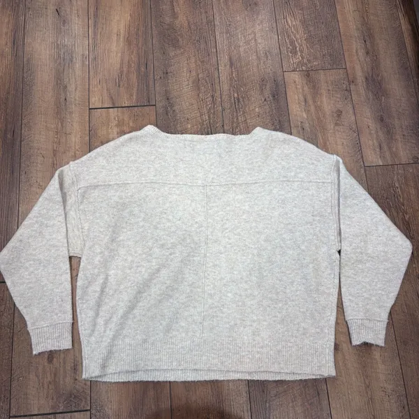 American Eagle Outfitters Whoa So Soft Sweater Womens Medium Beige Ballet-Neck - Image 7