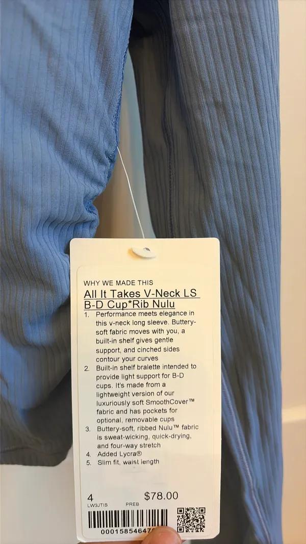 Lululemon V-Neck Long Sleeve Top 4 - Image 3