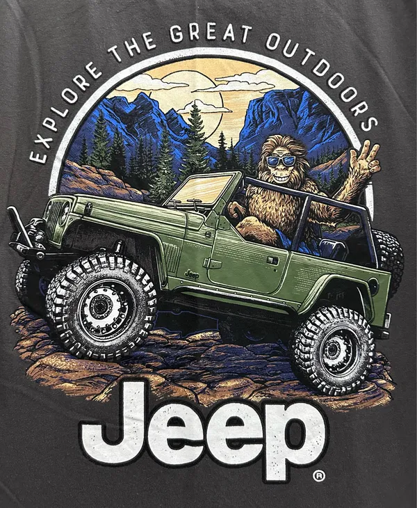 Jeep Trucks Bigfoot Sasquatch Graphic Shirt - Image 5
