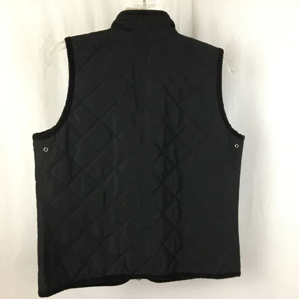 Ralph Lauren Black Quilted Zip Up Sleeveless Utility Vest M - Image 3
