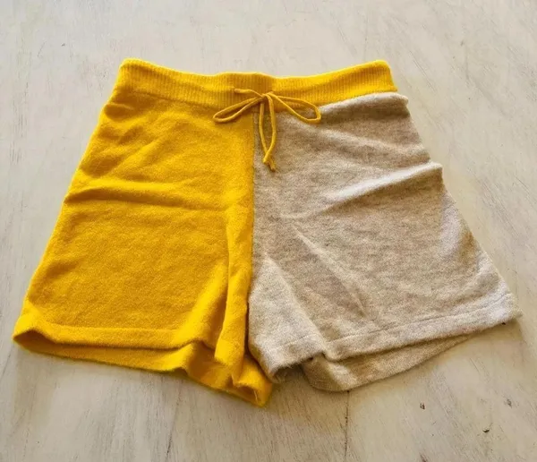 Anthropologie Lea Color blocked Knit Lounge Shorts Size Large NWOT $118 - Image 5