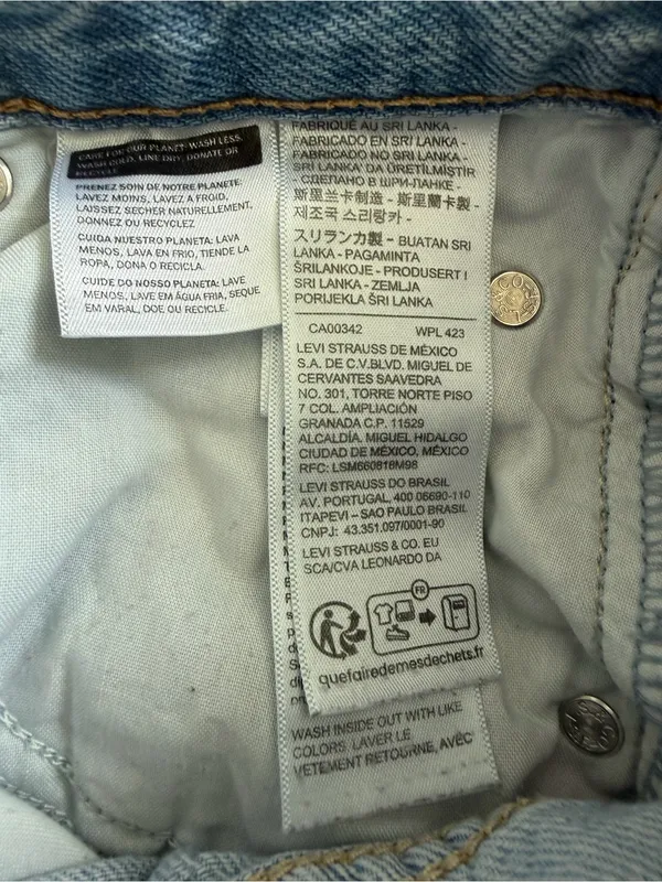 Levi's Light Blue Wide-Leg High-Rise Jeans - Image 6