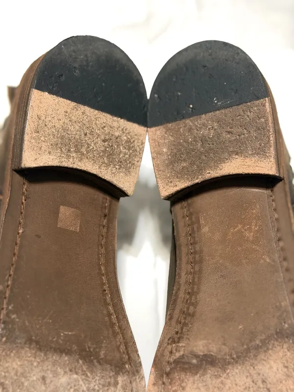 Musse & Cloud Brown Studded Leather Side Path Ankle Booties - Image 5