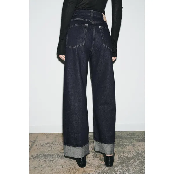 Zara‎ ZW Collection Mid Rise Baggy Jeans US 6 - Image 2