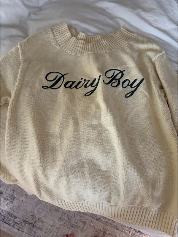 Diary Boy Southport Cream Sweater - Image 3