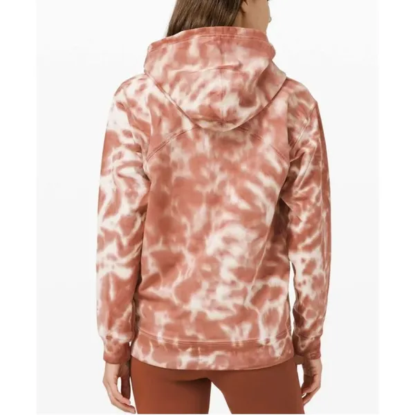 NWOT Lululemon All Yours Hoodie Tie Dye Fleece Marmoleado Ancient Copper sz. 6 - Image 2