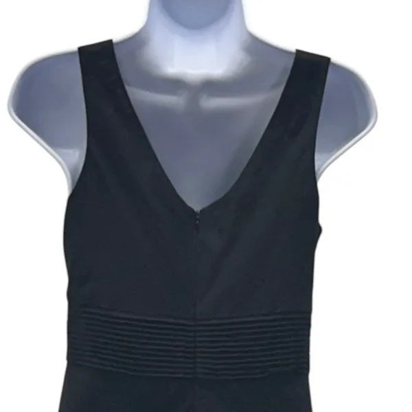 J McLaughlin Linen Faux Wrap‎ Dress Black 2 - Image 4