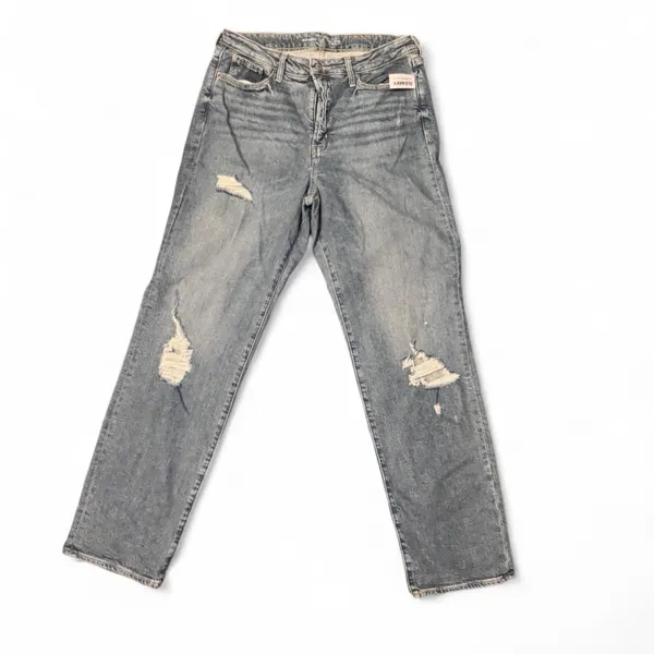 Old Navy OG Loose Jeans 14 Tall High Rise NWT Distressed Straight 34.5 Inseam - Image 2