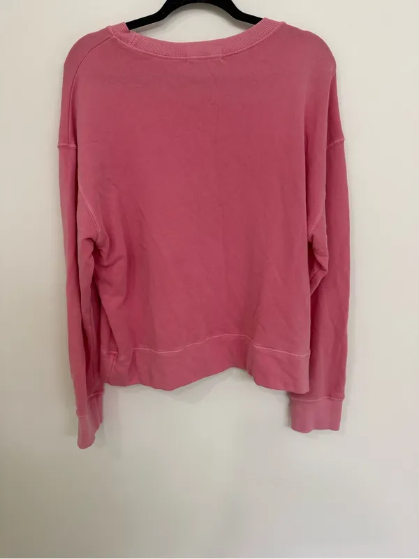 Perfectwhitetee Women's Pink Pullover Crewneck Sweater Size Medium - Image 2