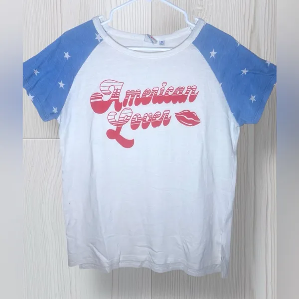 JUNK FOOD Women’s Casual Short Sleeve American Lover Graphic Tee - Image 3