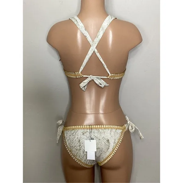 New. Pilyq Cobra Crochet trim bikini. S-top/M-bottom. Retails $178 - Image 7