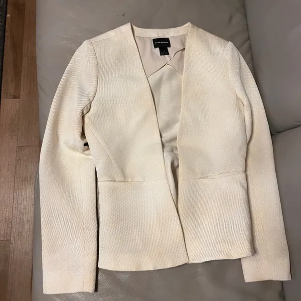 Club Monaco white wool women’s blazer size 2 - Image 9