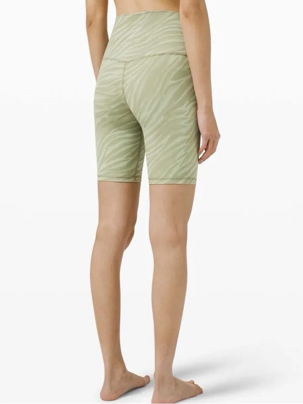 Lululemon Align Short 8" Le Tigre Camo Green Fern Multi - Image 6