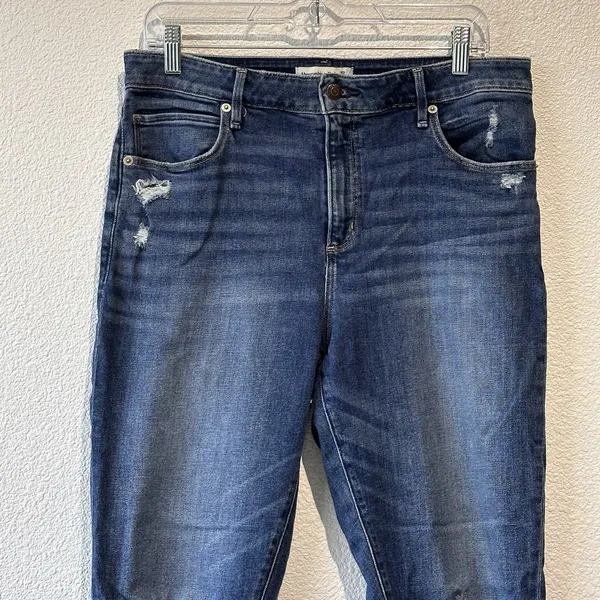 Abercrombie & Fitch Women's Jeans 32/14L The Super Skinny High Rise Distressed - Image 2