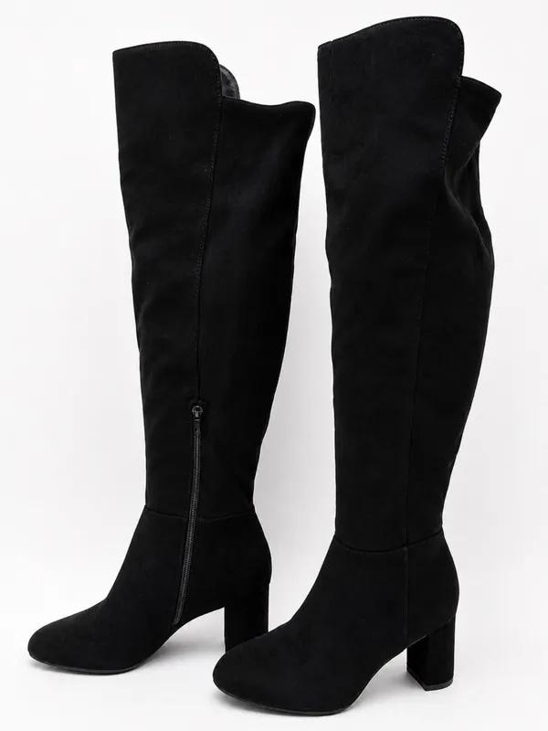 Kelly & Katie Hayd Wide Calf Tall Boots Black Size 7.5W - Image 3