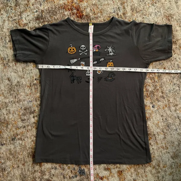 Halloween Tee 100 Gray Size XL - Image 5