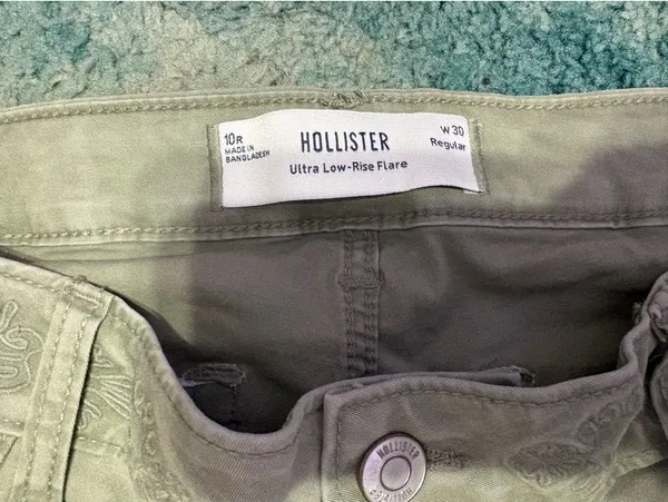 Ultra low-rise flare hollister jeans - Image 2