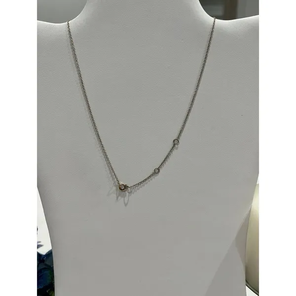 SILVER tone star with gems charm‎ necklace - Image 3