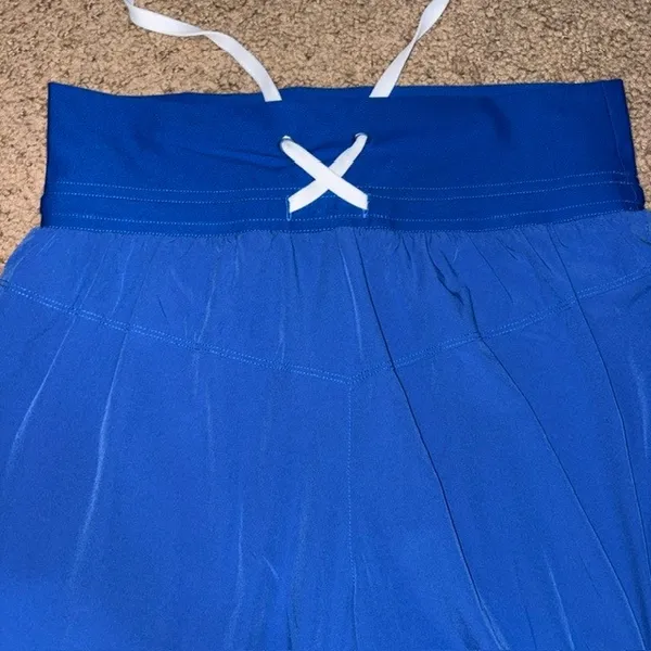 Free People Movement No Fear Run Cropped Pants Athlete Blue Combo Small - Image 5