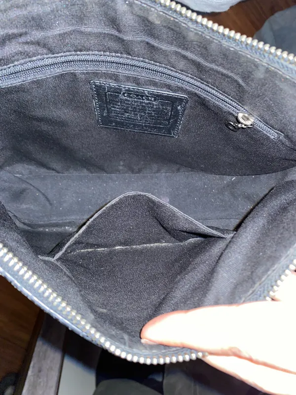 Coach Black Leather Shoulder Bag - Image 5