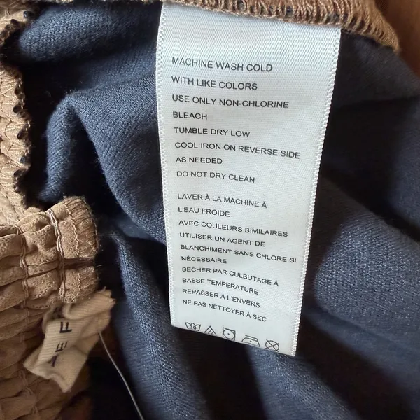 NWT Free People We The Free Paradise Found Suede Mini Skort Caramel Cafe Brown M - Image 3