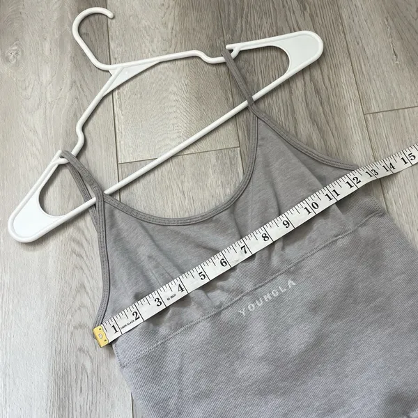 YoungLA Seamless Romper ribbed scrunch womens Gray (large) workout activewear - Image 6