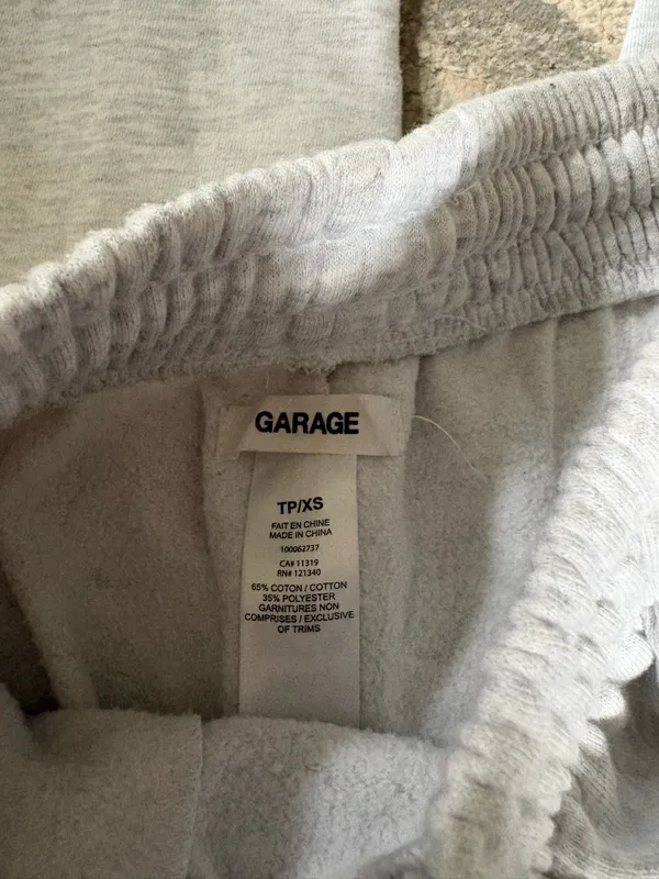Garage light gray jogger sweatpants XS - Image 2
