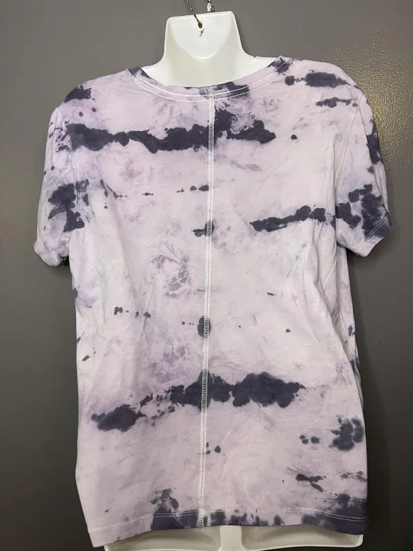 Selena Gomez Abercrombie & Fitch Shirt Womens Small Purple Tie Dye Tee Top - Image 5