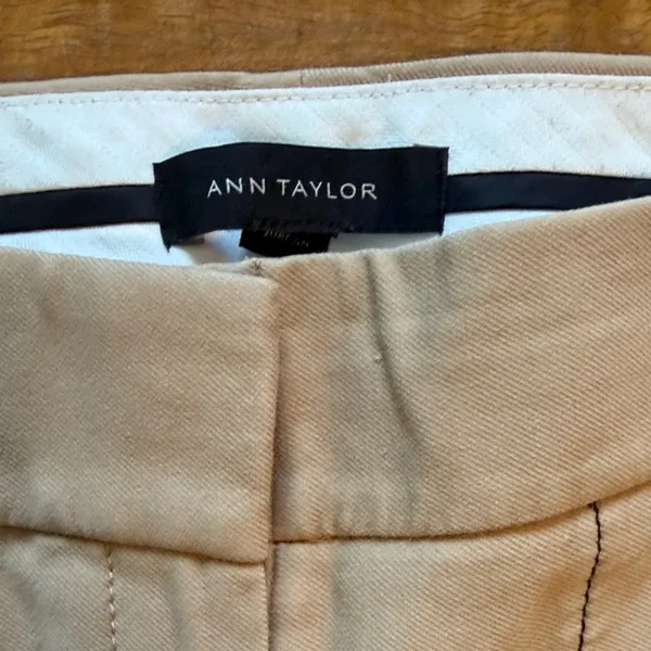 Ann Taylor Beige Cropped Trousers - Image 2