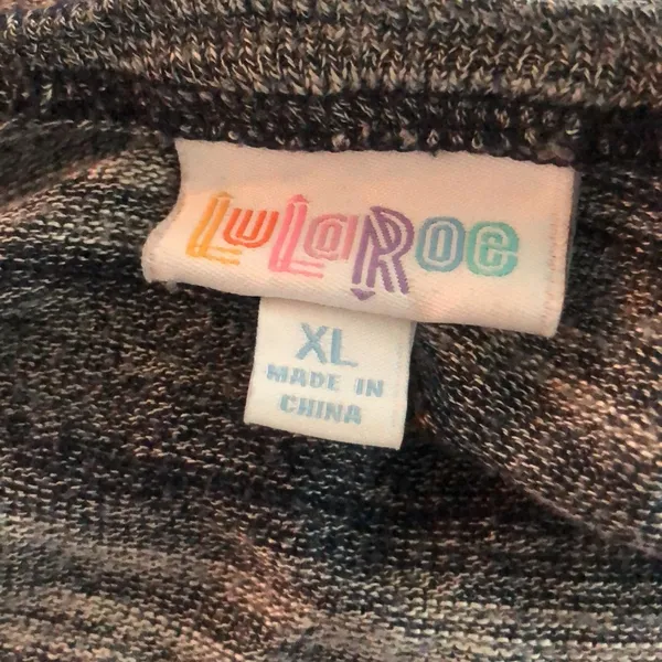 Lularoe size XL striped duster with pockets - Image 3