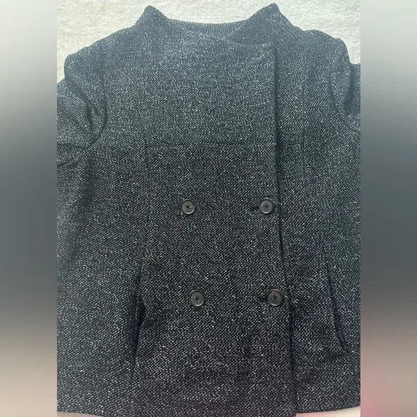 LOFT Black Blazer with Wide Lapel and Asymmetrical Closure - Image 14