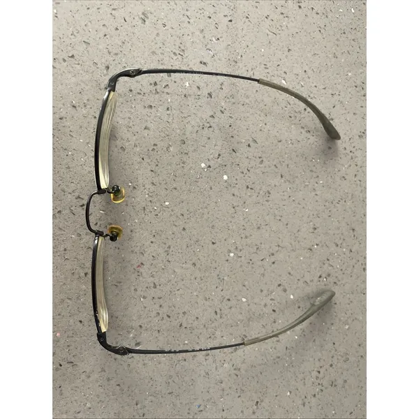 Nike with Flexon 4603 001 Eyeglass Frames ONLY 45-20-135 Black metal full rim - Image 2