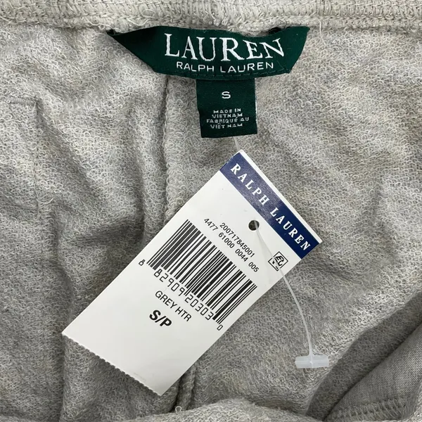Lauren Ralph Lauren Women Gray Athletic Lounge‎ Pants Side Stripe Lace Up Detail - Image 5