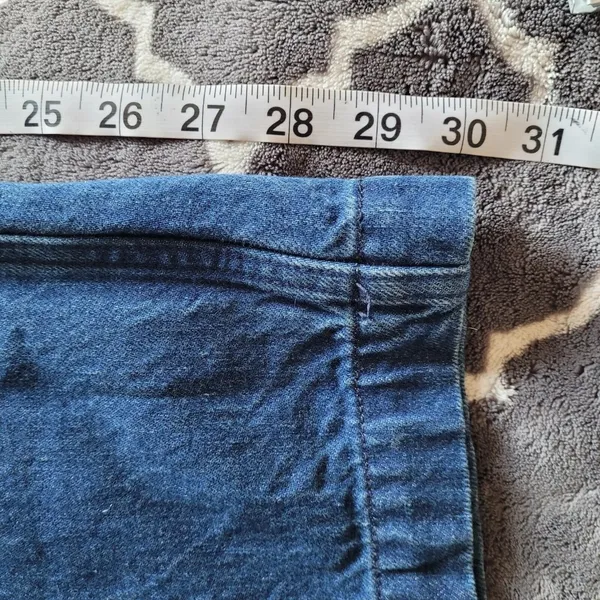 Abercrombie & Fitch Blue Wide Leg Jeans - Image 7