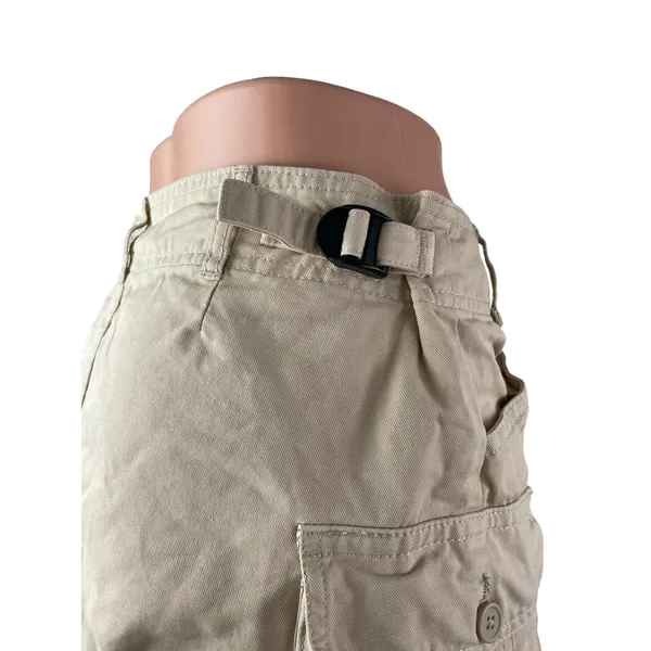 Brandy Melville Women's Khaki High Waisted Mini Straight Cargo Skort Skirt 2-4 - Image 4