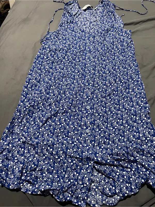 & other stories Blue Floral Sleeveless Summer Dress - Image 6