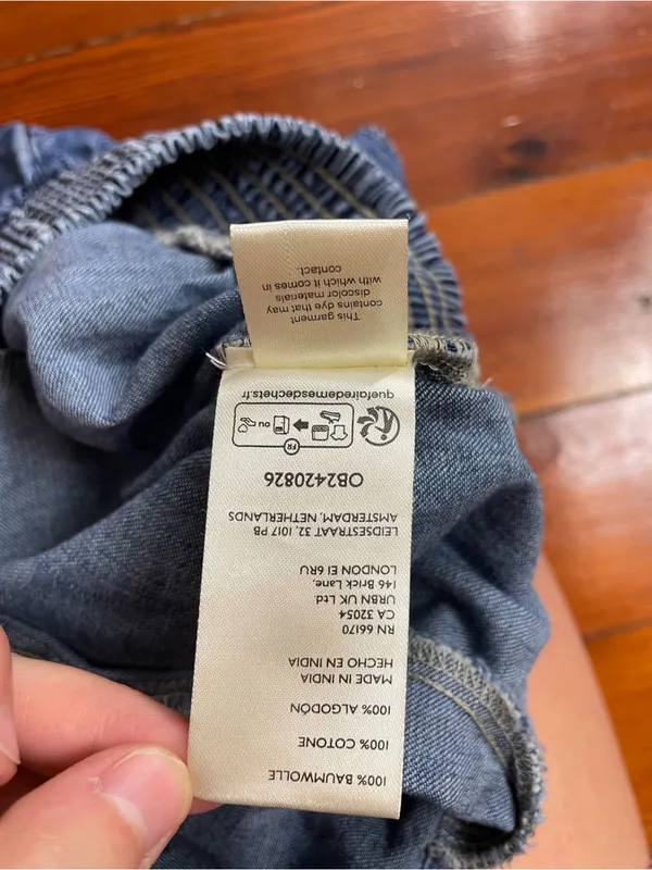 FREE PEOPLE Paradise Found Denim Skort in Mid Indigo Sz S 💛🎀 - Image 11