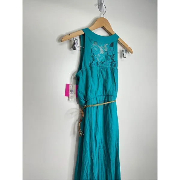 I.N San Francisco Dress Junior Size 16 Green High Low Sleeveless NWT‎ - Image 5
