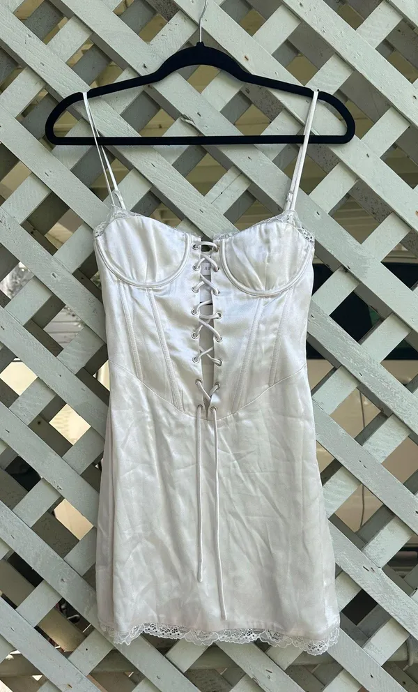 Meshki Khalil a Satin Corset Mini Dress - Image 3