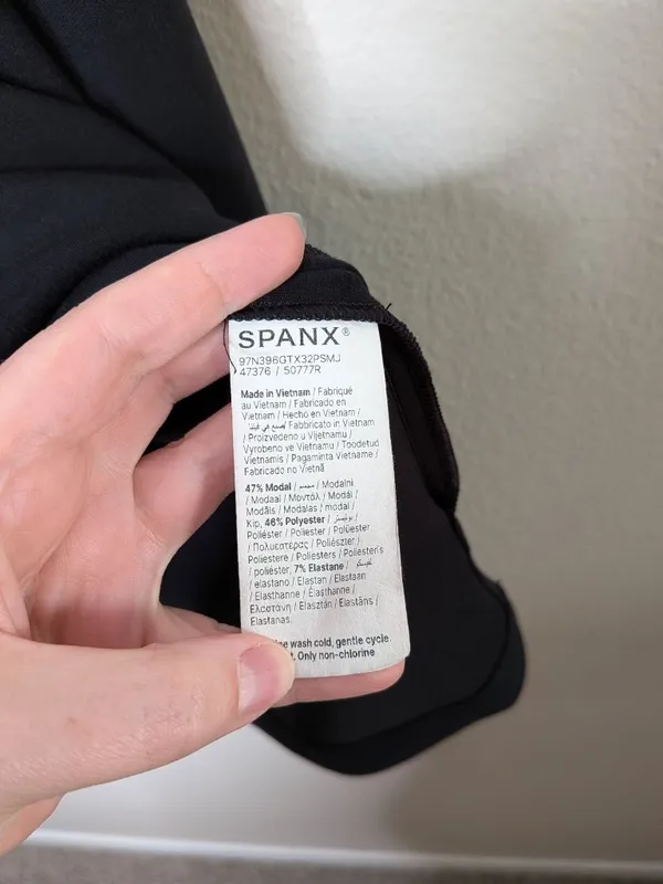 Spanx Black Air Essentials Polo Long Sleeve Top plus size 1X 50777r - Image 10
