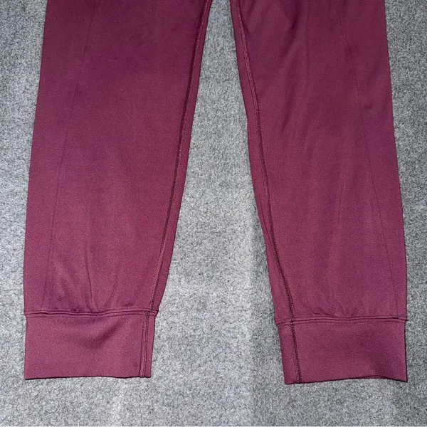 PINK Victoria’s Secret Relay Knit Jogger Pants Burgundy Athletic Lounge Sz Large - Image 9